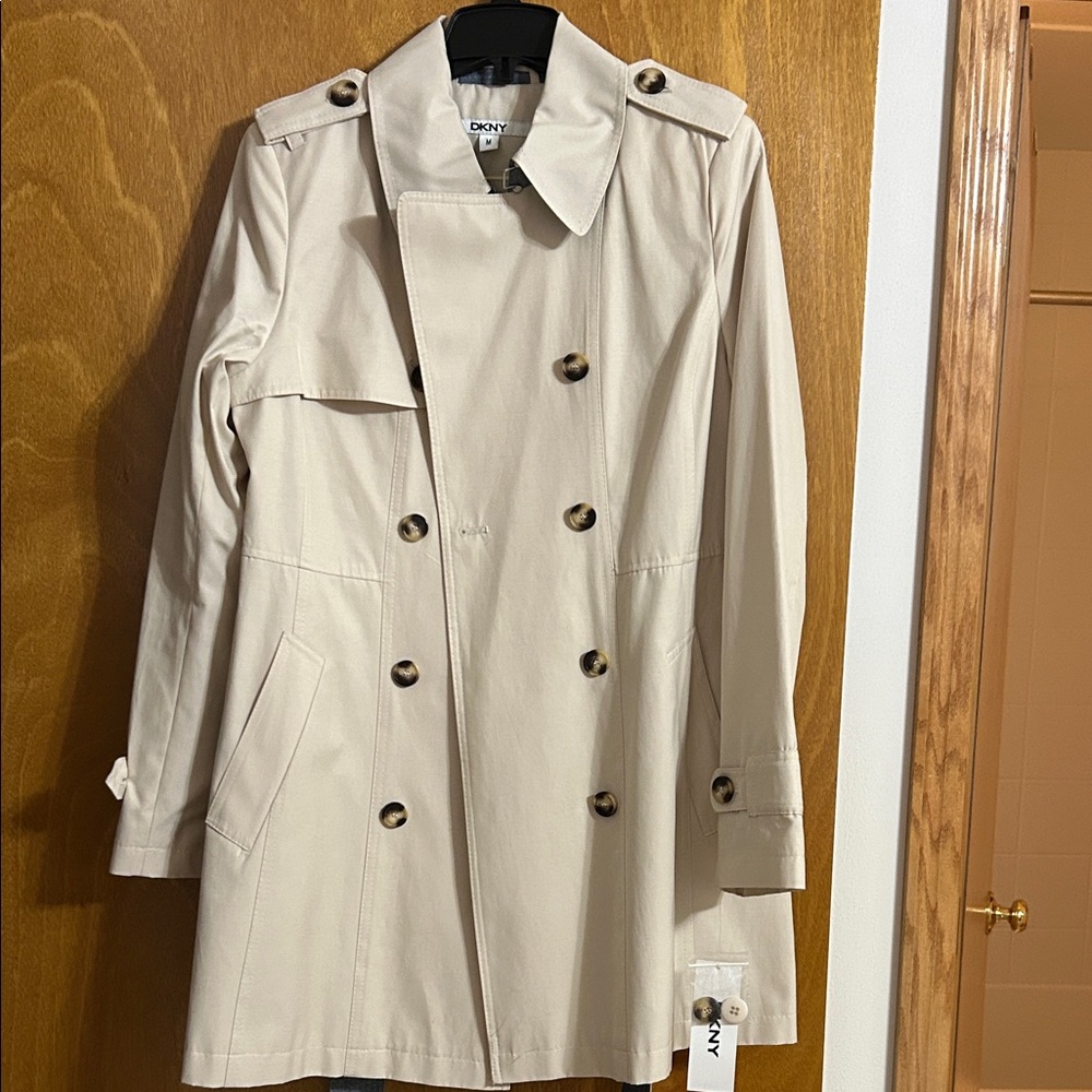 DKNY Women's Beige Trench Coat